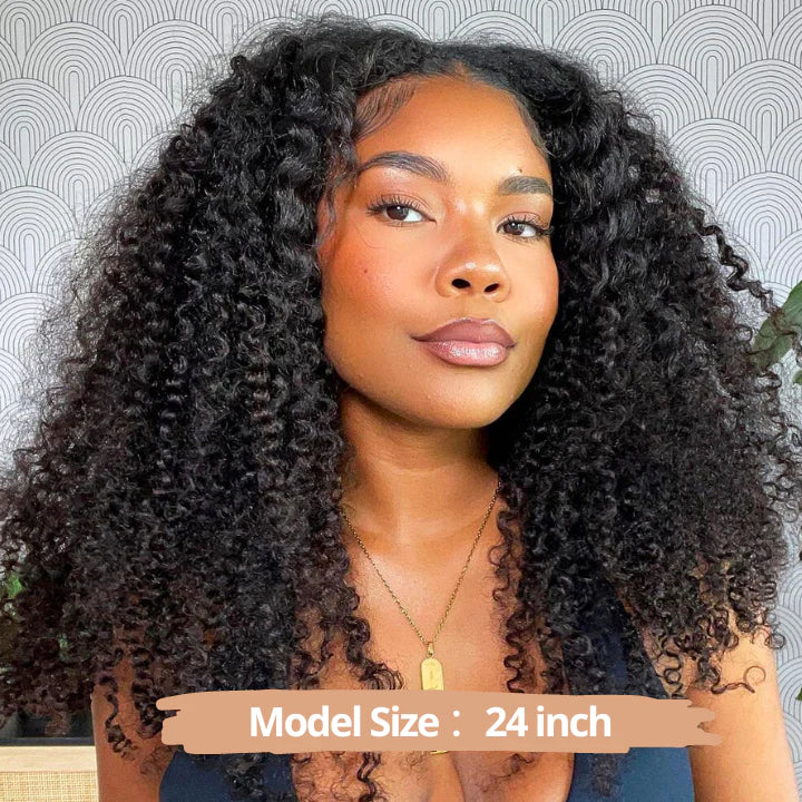 V Part Human Hair Wigs