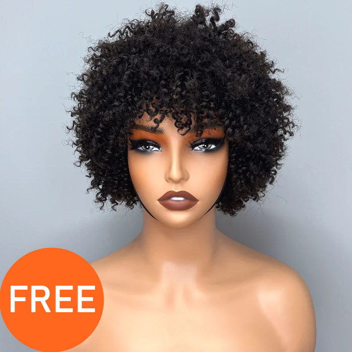 BOGO Free| Long Curly Hair 6x4 3D Cap Glueless Lace closure Wig Flash Sale