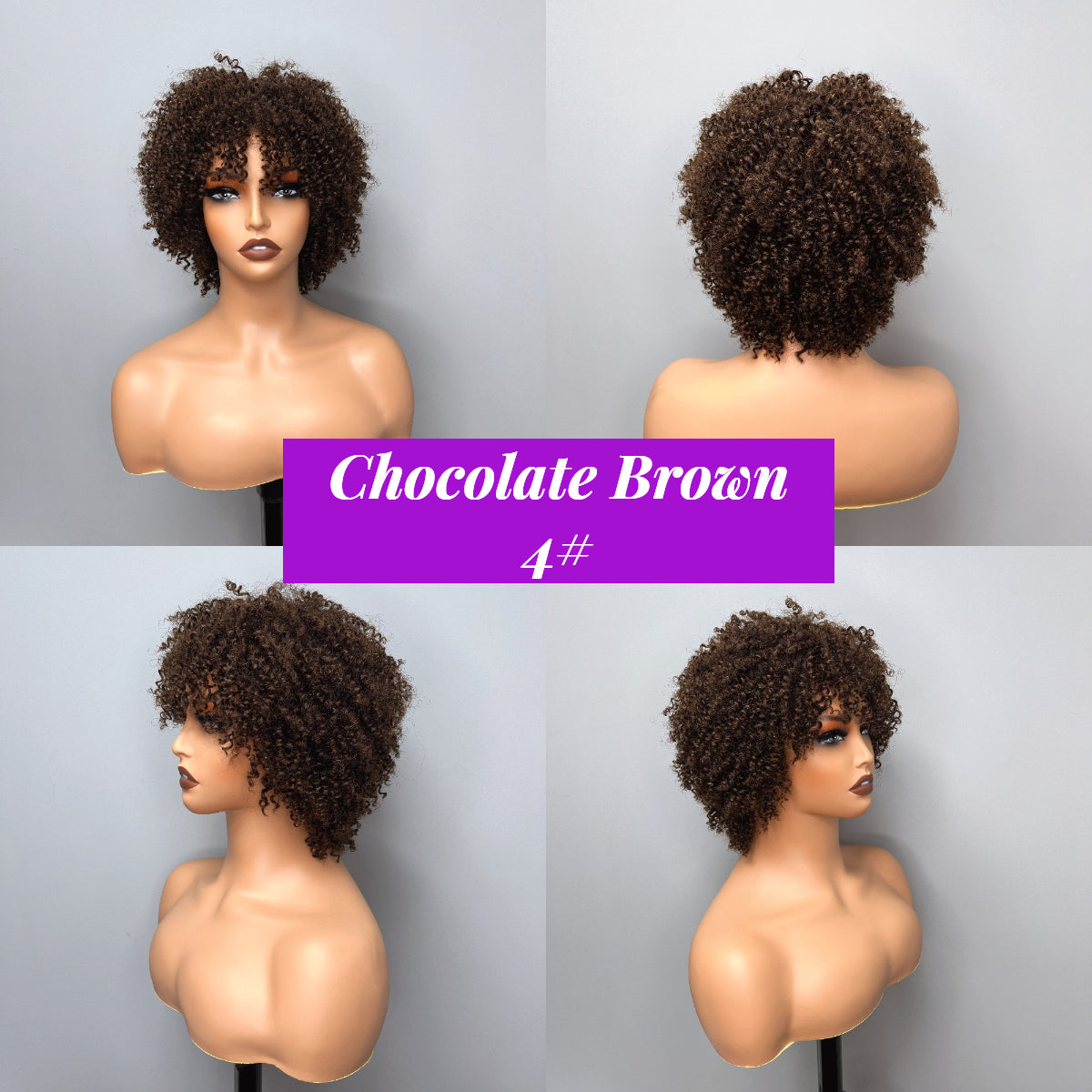 Bogo Flash Sale: 20" Curly 13*4 Lace Front Wig + Pixie Cut Bob Wig