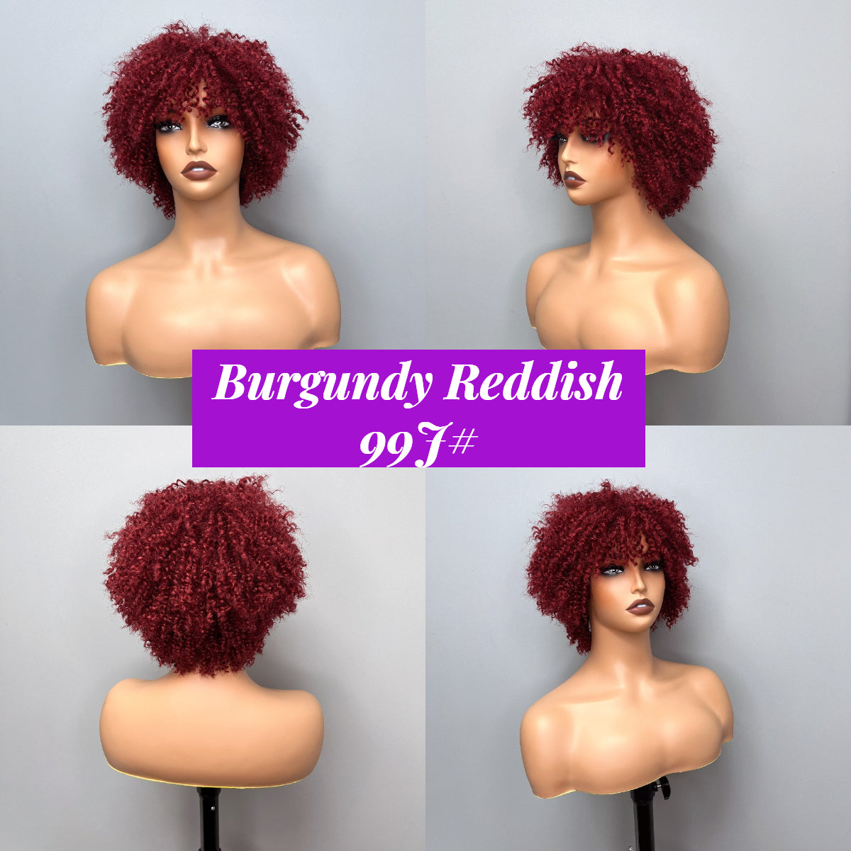 Bogo Flash Sale: 20" Curly 13*4 Lace Front Wig + Pixie Cut Bob Wig