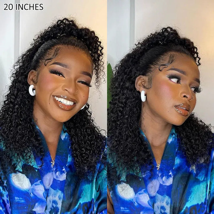 180% Density Natural Curly Hair 360 Full Lace Wig No Code Needed -Amanda Hair