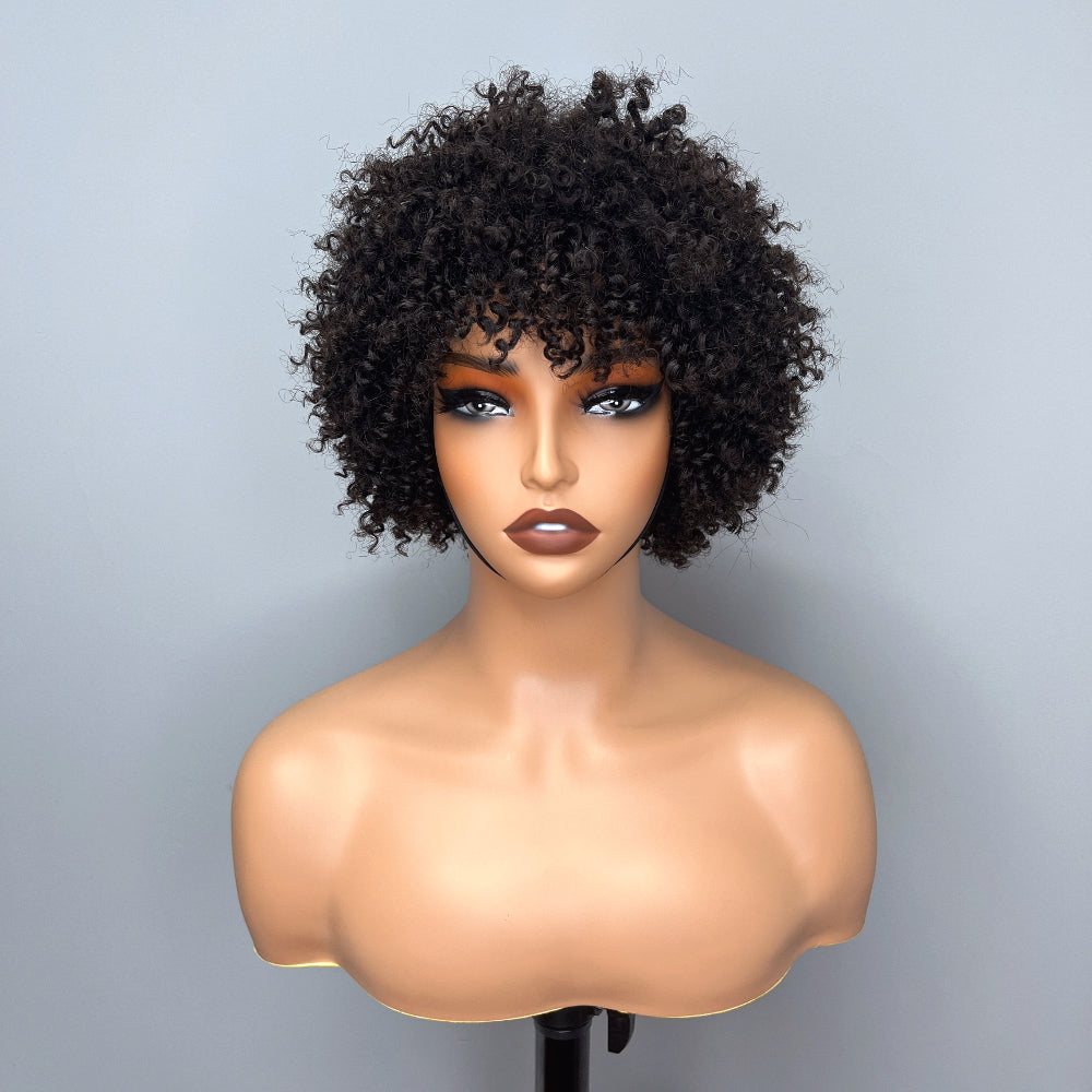 Bogo Flash Sale: 20" Curly 13*4 Lace Front Wig + Pixie Cut Bob Wig