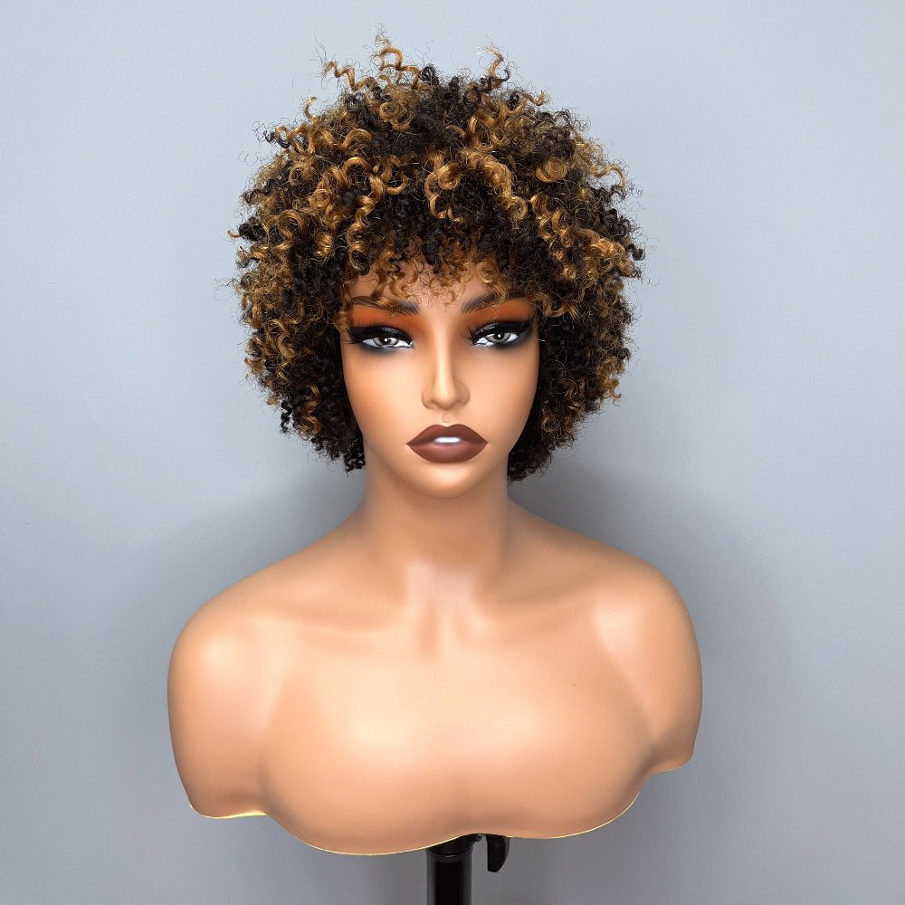 Bogo Flash Sale: 20" Curly 13*4 Lace Front Wig + Pixie Cut Bob Wig