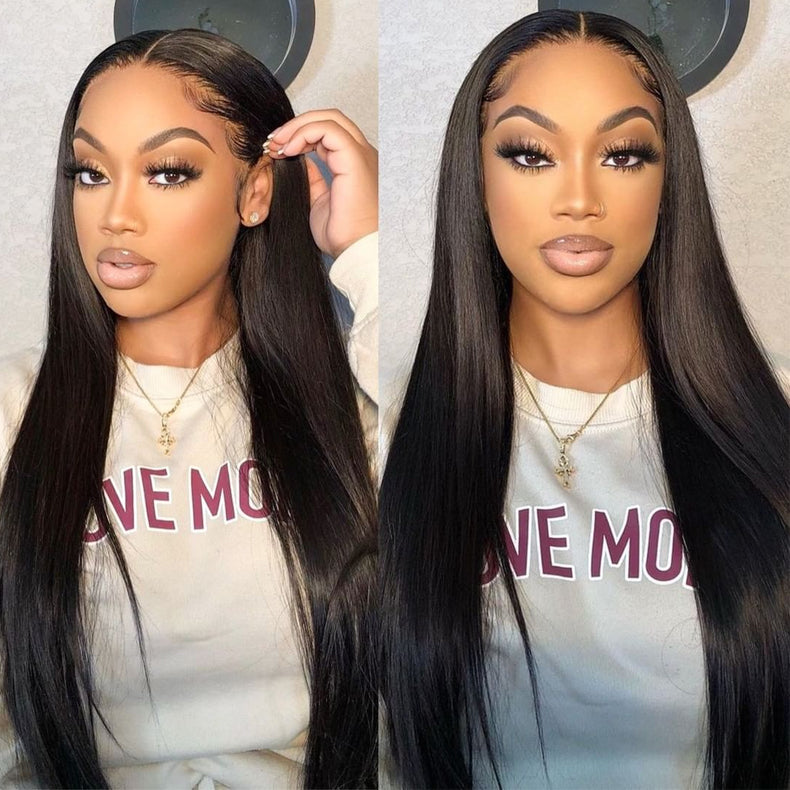 Amanda Peruvian Straight Hair 3 Bundles With 4*4 Lace Closure 10A Grade 100% Remy Human Hair