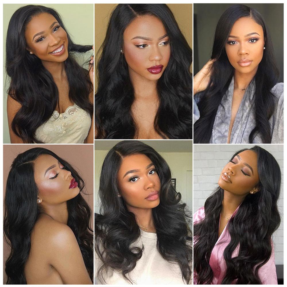 Body Wave 3 Bundles With 13*4 Frontal Weave Natural Color Indian 100% Remi Human Hair Sale Hair - Amanda Hair