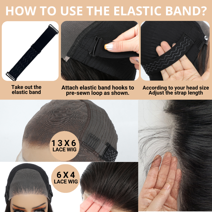 Glueless 6*4 Lace Closure 13*6 Clear Transparent Lace Front Wigs Brazilian Body Wave Human Hair Beginner friendly No Code Needed-Amanda Hair