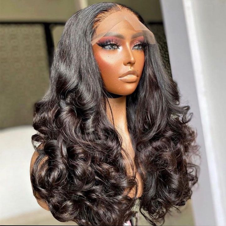 Glueless Bounce  Body Wave HD Transparent Lace Frontal / Closure Wigs Human Hair - Amanda Hair