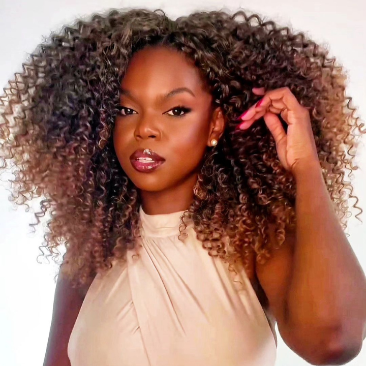 Ombre Blonde 13*4 Lace Wigs Deep Bouncy Curly Lace Front Wigs Human Hair Undetectable Clear Transparent