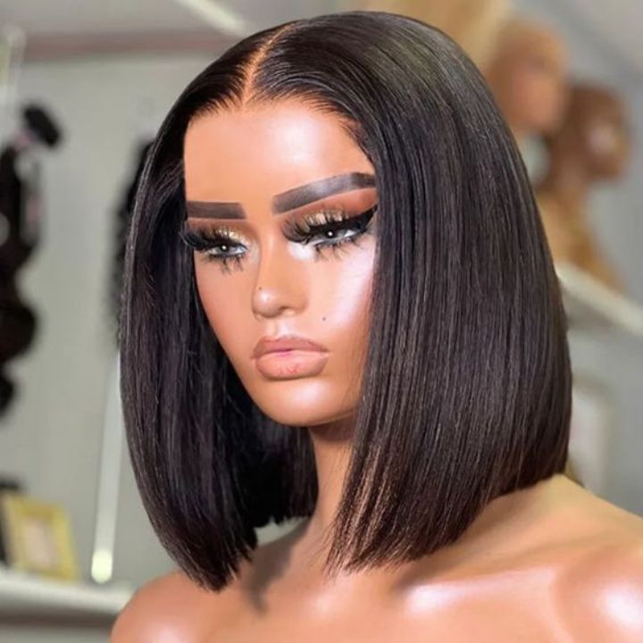 Flash Sale: $0 get The Bob Wig Glueless Loose Wave Wigs Virgin Human Hair 13x4 Transparent HD Lace Front Wig Pre Plucked Hairline - Amanda Hair