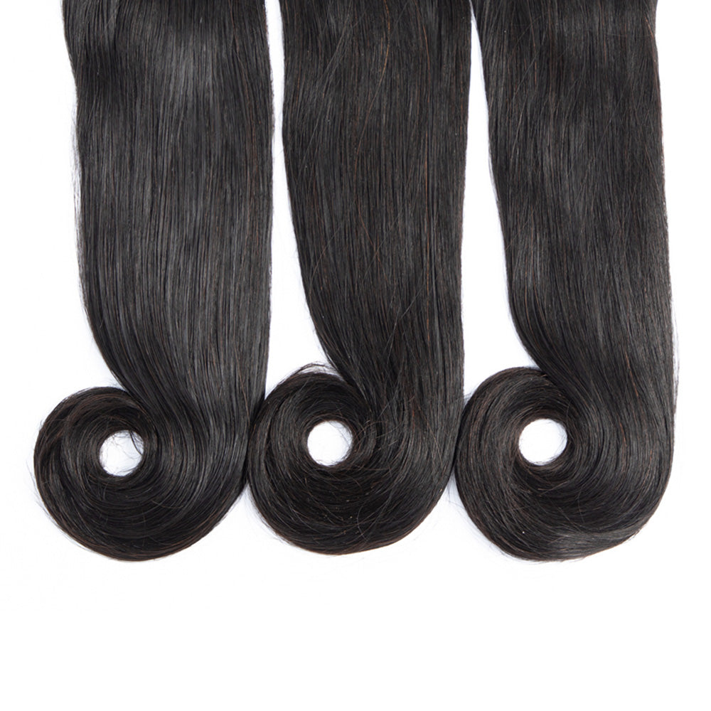 Human Hair Bundles High Quality Good Thickness Fumi Hair Curve Straight Super Double Drawn Hair Virgin Human Hair Bundles - Amanda Hair