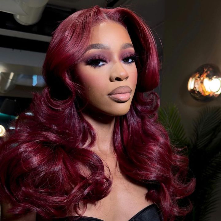 Extra 50% Off | Glueless 99J Colored Burgundy Body Wave Lace Front Wigs