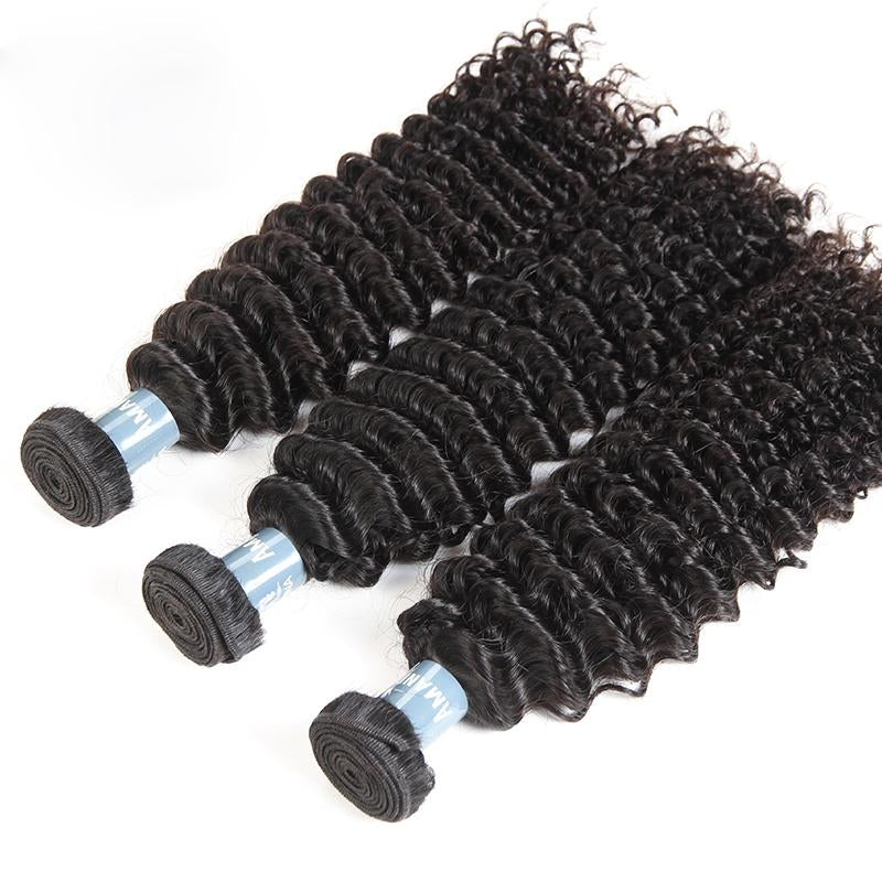 Kinky Curly Wave Hair Bundles 100% Human Virgin Hair Curly Wave Hair - Amanda Hair