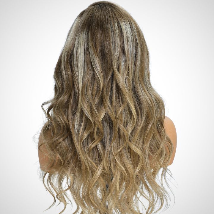 Extra 60% OFF | Flash Sale Balayage Highlight Linen 13*4 Lace Wigs P16/613 Body Wave Lace Front Wigs Human Hair Undetectable Transparent HD with Deep Hairline Free Part C Type Hairstyle