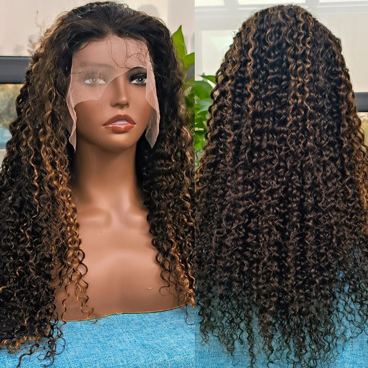Weekend Flash Sale Long Curly Hair 13*4 HD Lace Frontal Wig Thick Curly Hair Glueless Wigs-Amanda Hair