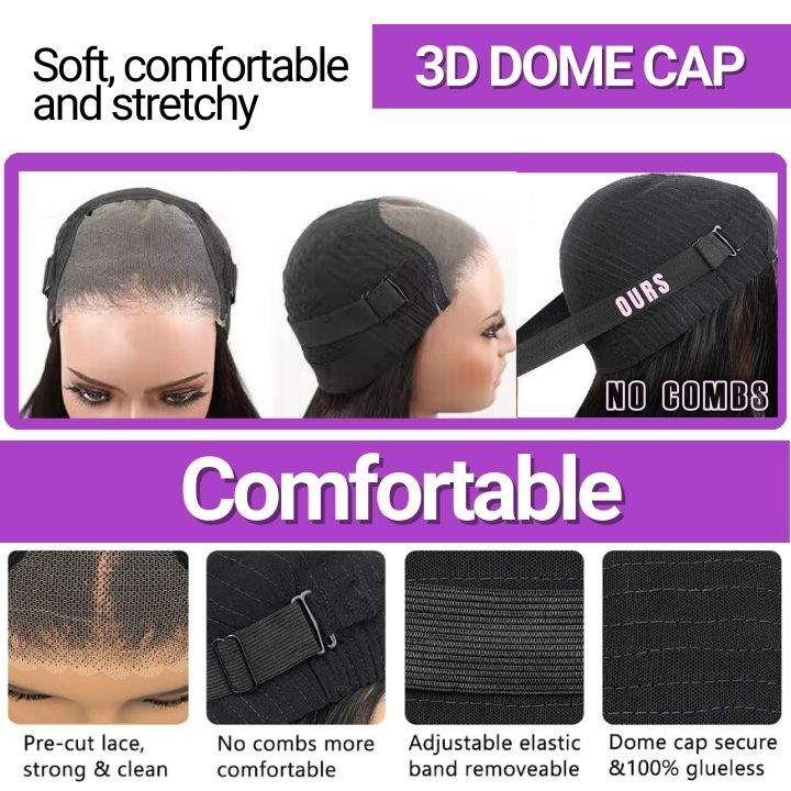 Glueless Highlight Curly Lace Front Human Hair Wig Ombre Blonde Lace Front Wig for Women-Amanda Hair