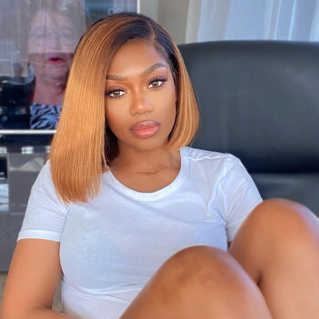 Short Bob 13x4 Lace Front Wig Blonde Straight Bob Wig 100% Human Hair For Black Women-Amanda Hair