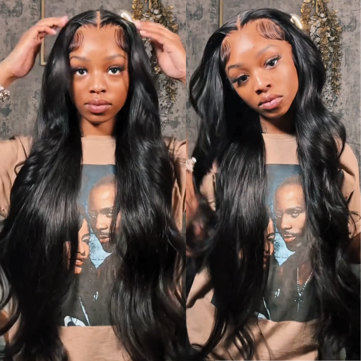 Glueless Loose Wave Lace Front Wigs Clear Transparent HD Lace Nature Wave Wig For Women Flash Sale