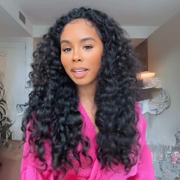 Glueless Deep Wave Lace Wig with Natural Hairline Mini Knots  Human Hair Clear Transparent Lace Front/Closure Wig - Amanda Hair