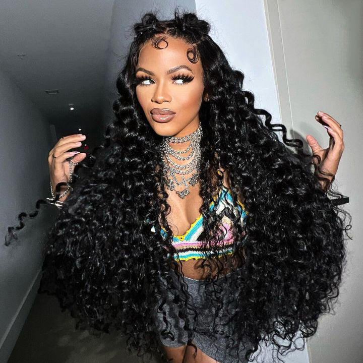 Glueless Loose Wave Lace Wig Pre Cut Transparent HD Lace Wig Flash Sale