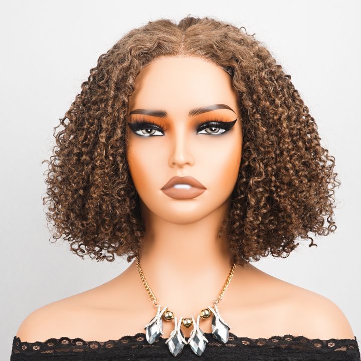Flash Sale: $0 get The Bob Wig Body Wave Glueless  Reddish Brown  Natural 100% Human Hair Clear Transparent Lace Front Wigs For Women-Amanda Hair