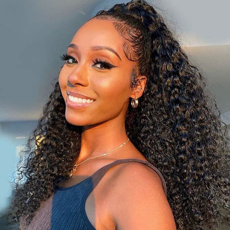 Flash Sale Buy 2 Get 1 Free Natural Curly 360 Full Lace Wig 4×4 Lace Closure Wig