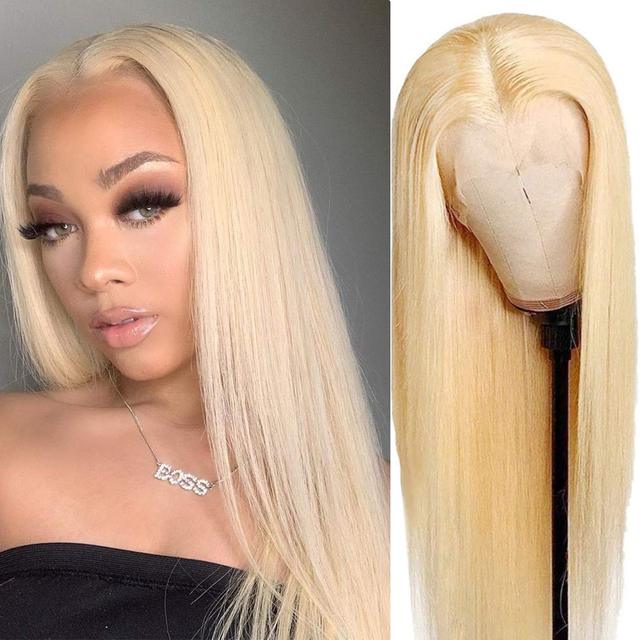 HD Transparent Lace Straight Blond Hair 613 Wigs For Women-Amanda Hair