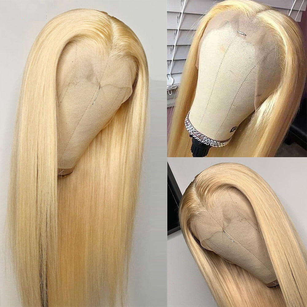 HD Transparent Lace Straight Blond Hair 613 Wigs For Women-Amanda Hair
