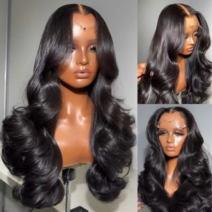 $100 Off Full $100| Bouncy and Soft Body Wave Glueless Lace Closure/ Lace Front Wigs Flash Sale