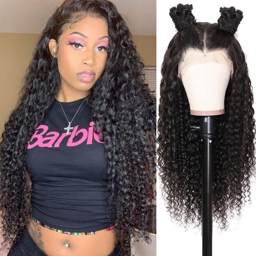 Brazilian Deep Wave Human Hair Full Lace Front Wigs-Amanda Hair