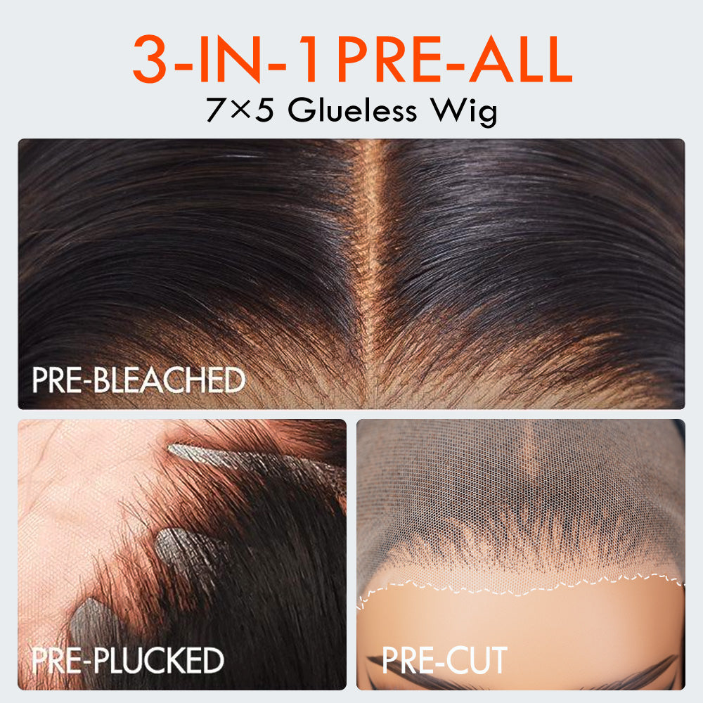Amanda Glueless Thick Fluffy Afro Curly Human Hair Bob Wigs 7x5 / 13x4 Invisible Lace Wig For Women No Code Needed