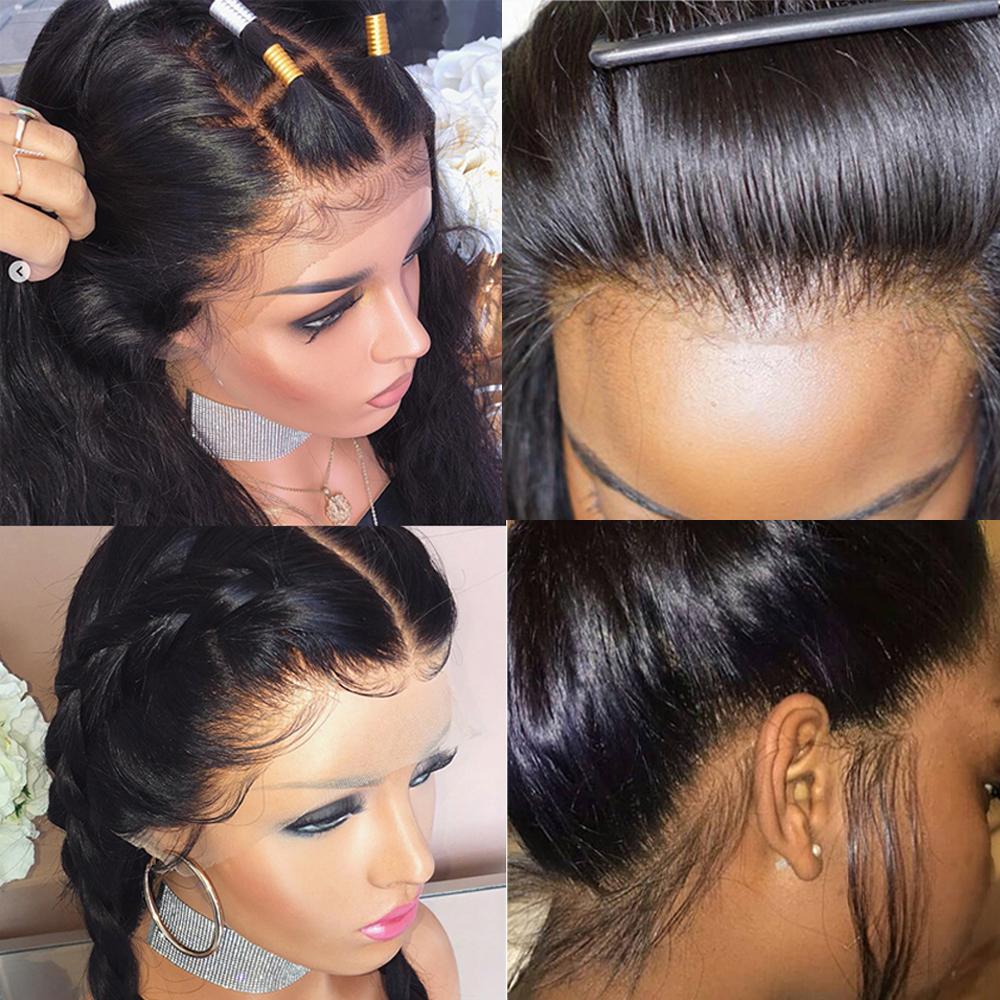 High Quality Straight Glueless Full Lace Human Hair Wigs With Baby Hair-Amanda Hair
