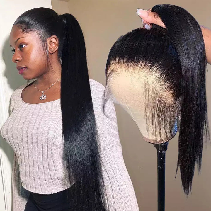 Preplucked Long Straight 360 Human Hair Lace Wig For Girl-Amanda Hair