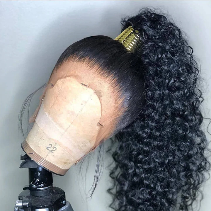 Promotion Series : 180% Density Natural Curly Hair 3-6-0  Lace Wig-Amanda Hair