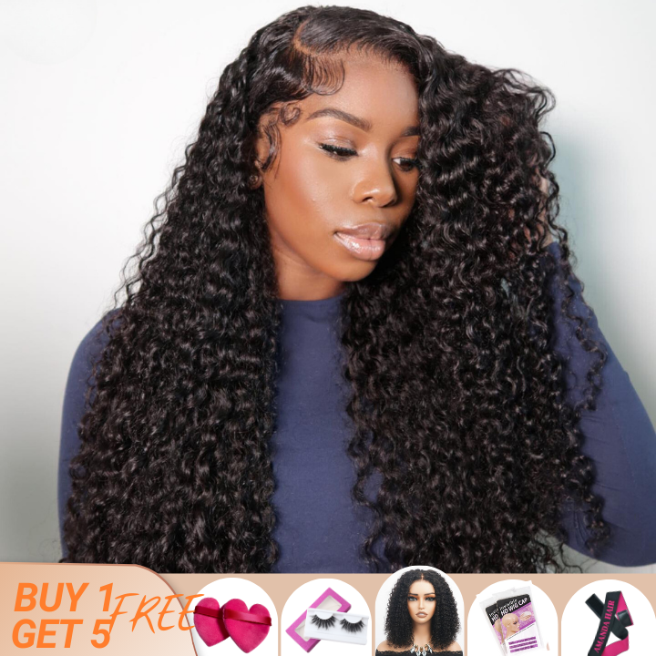 Flash Sale: $0 get The Bob Wig Long Curly Hair 13*4 HD Lace Frontal Wig Thick Curly Hair Glueless Wigs Stock Limited -Amanda Hair