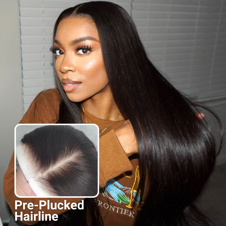 Extra 60% OFF | Long Straight 13x6 HD Transparent Lace Frontal Wig-Flash Sale