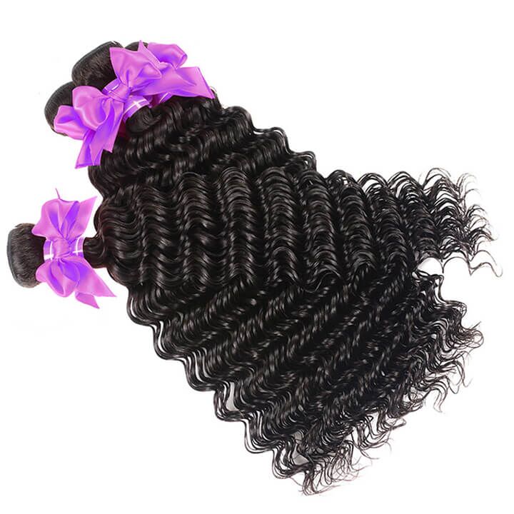 Brazilian Kinky Curly 4 Bundles With 4*4 Lace Closure 10A Grade 100% Remi Human Hair Soft Shiny Wave Hair - Amanda Hair