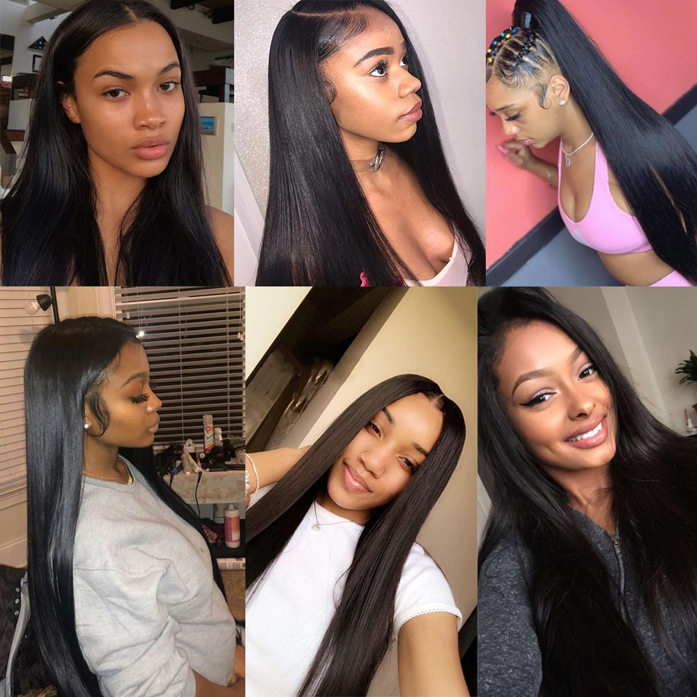 10A Straight Hair Bundle 100% Human Virgin Hair No Tangles - Amanda Hair