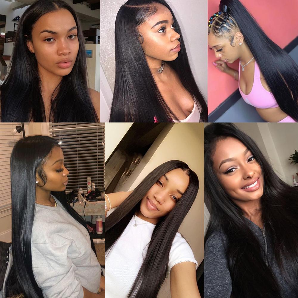 Brazilian Straight Hair 4 Bundles With 4*4 Lace Closure 9A Grade 100% Unprocessed Human Hair Hot Item - Amanda Hair