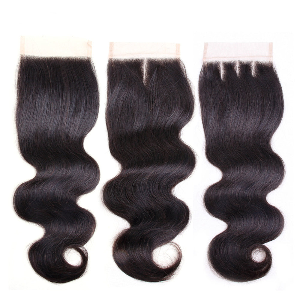 5*5 Transparent Body Wave Human Hair Swiss Lace Closure Pre Plucked Natural Hairline with Baby Hair- Amanda Hair