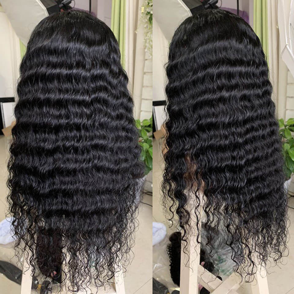 Loose Deep Wave Closure Wigs 5 * 5 HD Lace Closure Wig Transparent Lace Pre Plucked Wigs-Amanda Hair