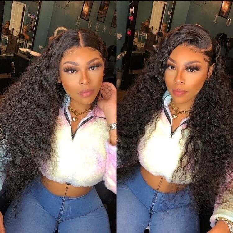 Deep Wave 5*5 HD Lace Closure Wig Best Human Hair Glueless Deep Wave Wigs-Amanda Hair