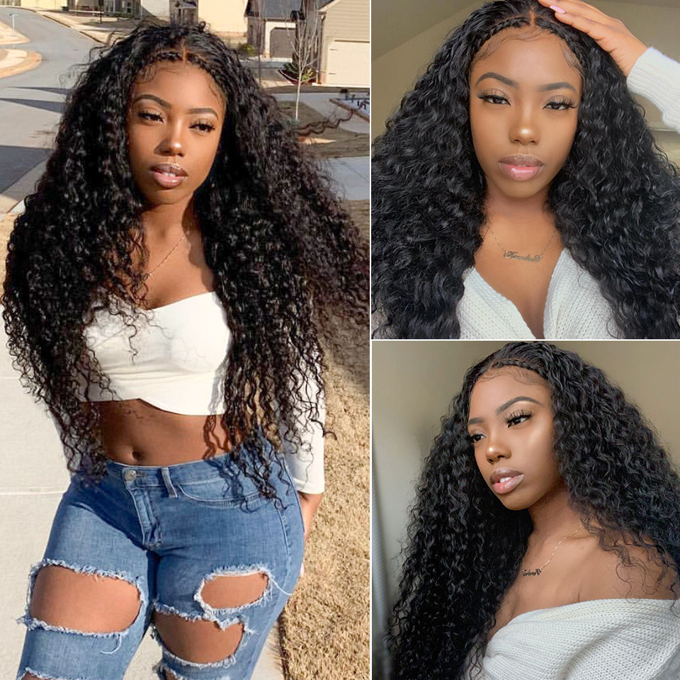 Deep Wave 5*5 HD Lace Closure Wig Best Human Hair Glueless Deep Wave Wigs-Amanda Hair