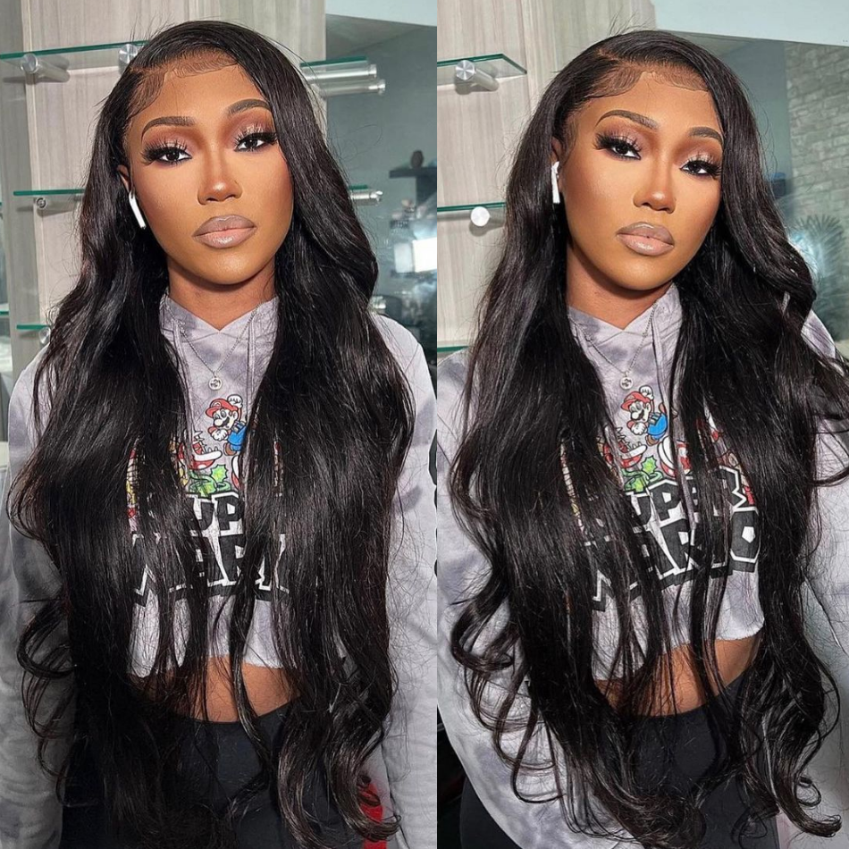 Body Wave 3 Bundles With 13*4 Frontal Weave Natural Color Brazilian 10A Grade 100% Remi Human Hair Sale - Amanda Hair