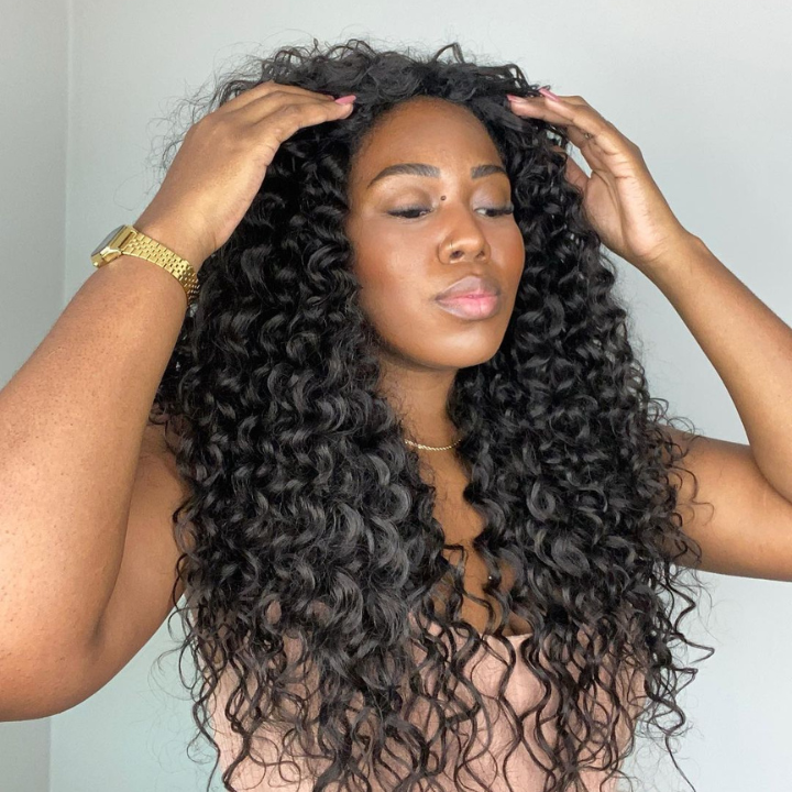 Glueless Clear Transparent Lace Front Loose Deep Wigs For Women-Amanda Hair