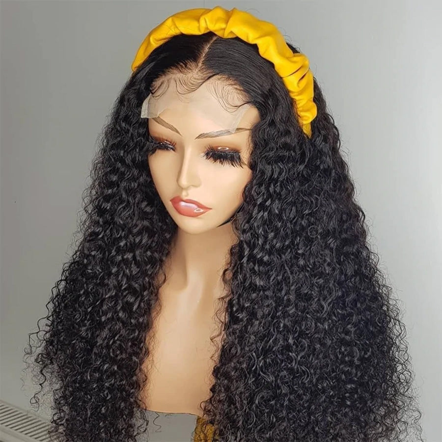 5x5 HD Lace Closure Long Jerry Curly Hair Wig 150% /180% /250% Density Long Hair Curls 5 By 5 Closure Wig-Amanda Hair