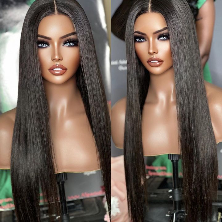 Permanent Straight Hair 4*4 Closure Glueless Lace Wigs-Amanda Hair