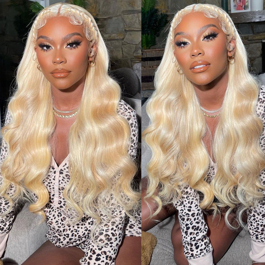 613 Blonde Body Wave 13x4 HD Lace Wig Virgin Human Hair Wigs Pre-Plucked Hairline With Baby Hair-Amanda Hair