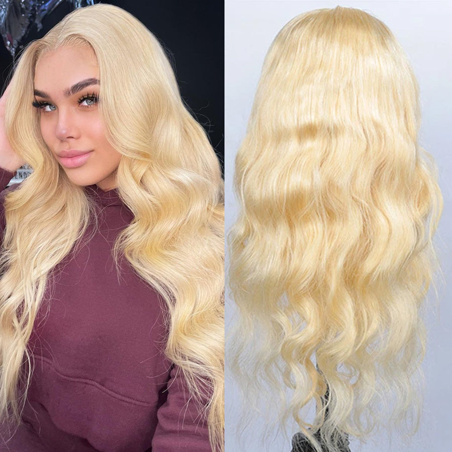 613 Blonde Body Wave 13x4 HD Lace Wig Virgin Human Hair Wigs Pre-Plucked Hairline With Baby Hair-Amanda Hair