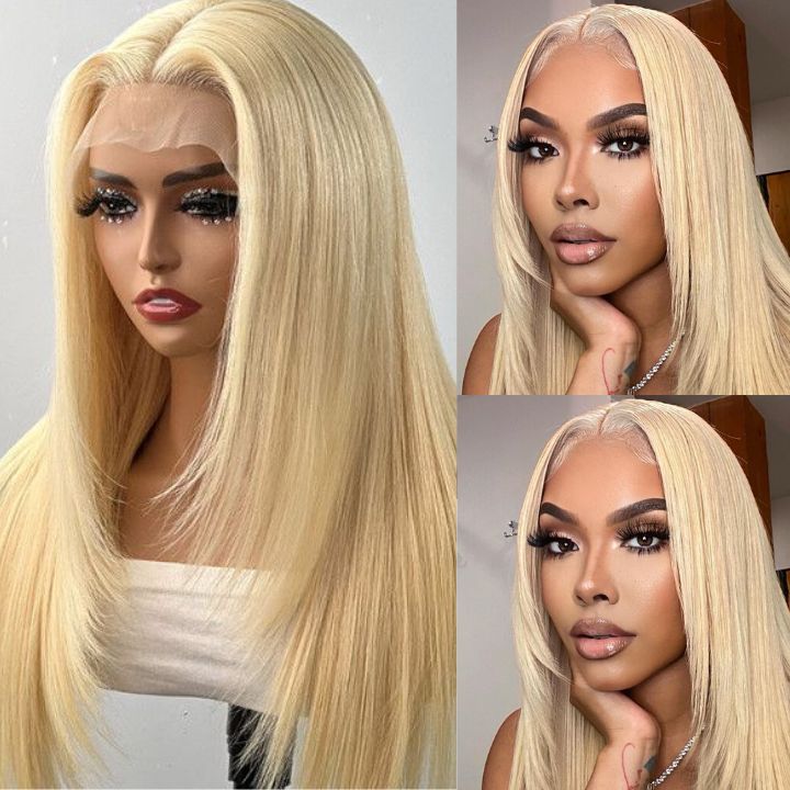 Glueless Layered Haircut Lace Closure Straight Wigs Silky Human Hair Wigs Throw On & Go Workout Wigs