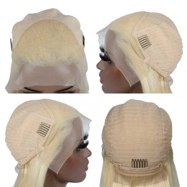 HD Transparent Lace Straight Blond Hair 613 Wigs For Women-Amanda Hair